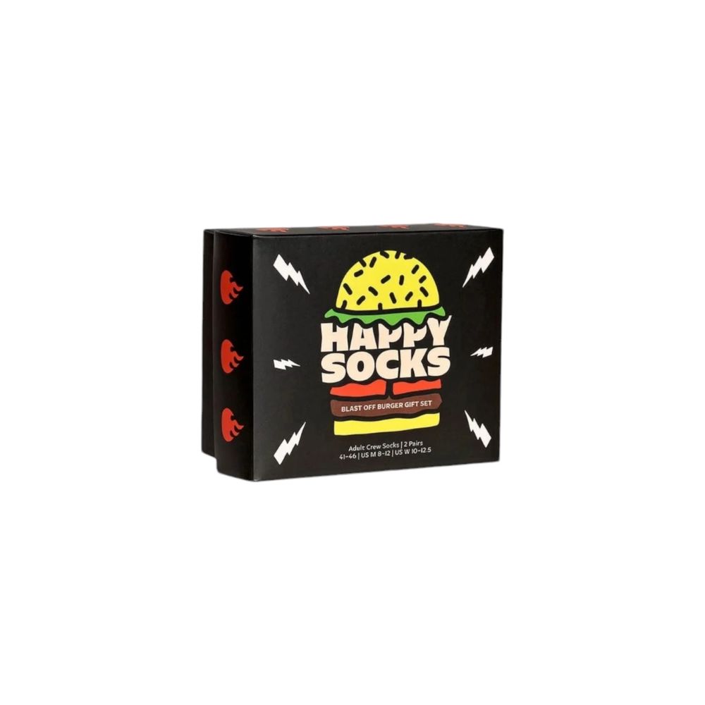 Happy Socks Black Cotton Sock - Elegant Essential Accessory