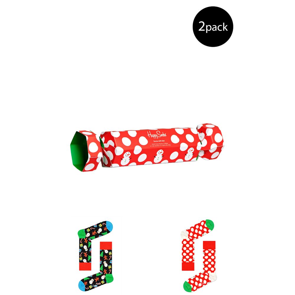 Happy Socks Red Cotton Sock - Elegant Luxury Accessory