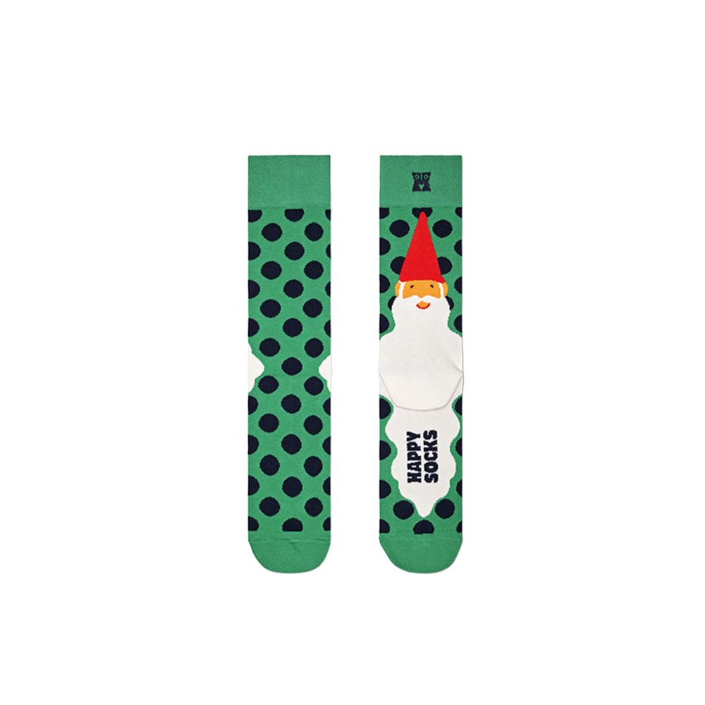 Happy Socks Green Cotton Sock - Vibrant Elegance Redefined