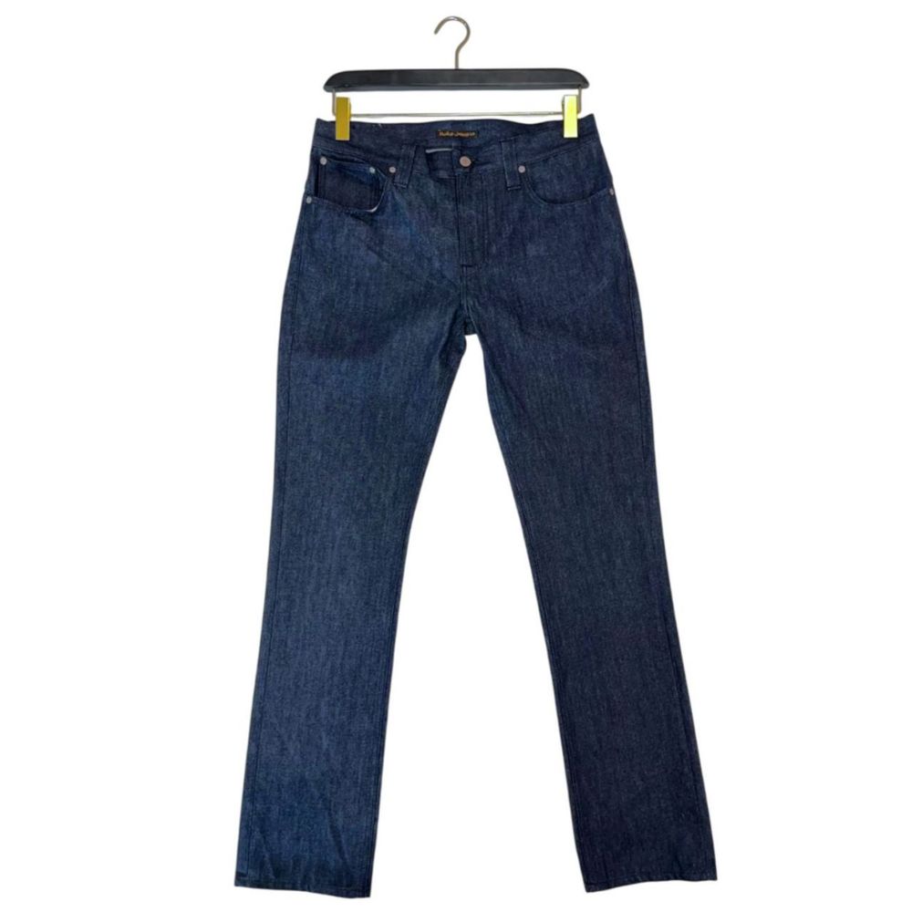 Nudie Jeans Blue Cotton Classic Denim Trousers