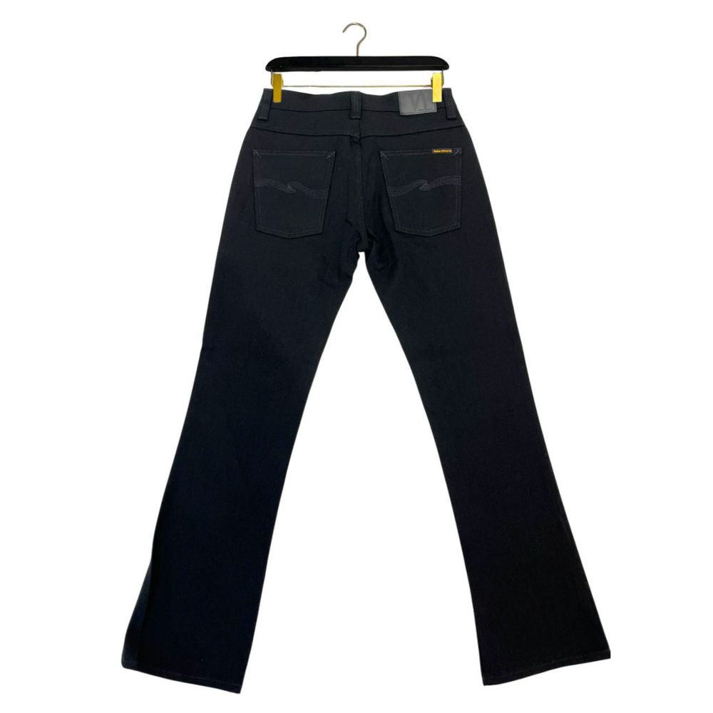 Nudie Jeans Black Cotton Jeans for Elevated Style