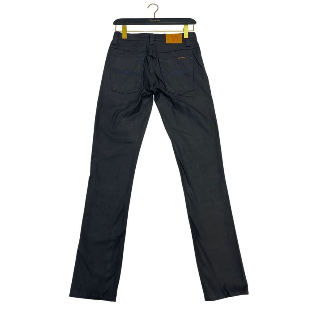 Nudie Jeans Black Cotton Luxury Jeans for Discerning Taste