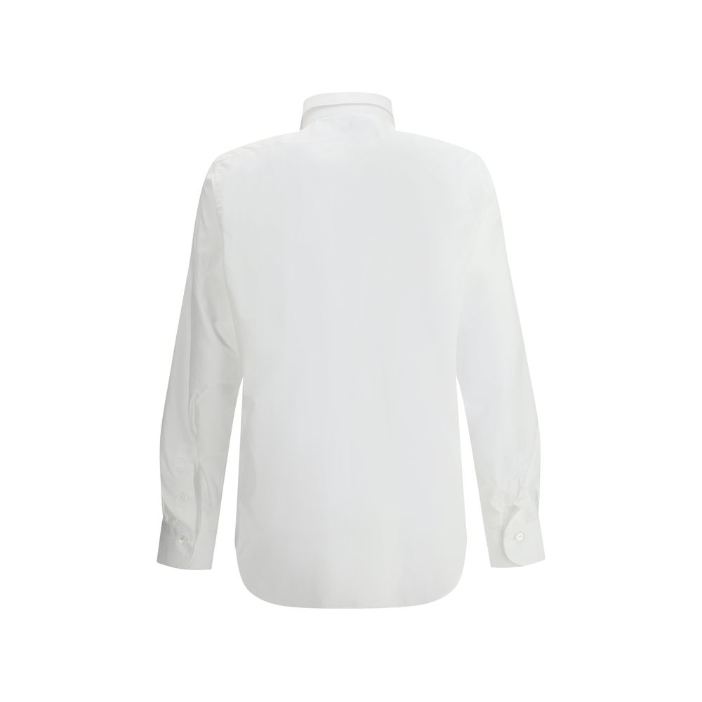 Finamore White Cotton Shirt - Luxurious Cotton Elegance