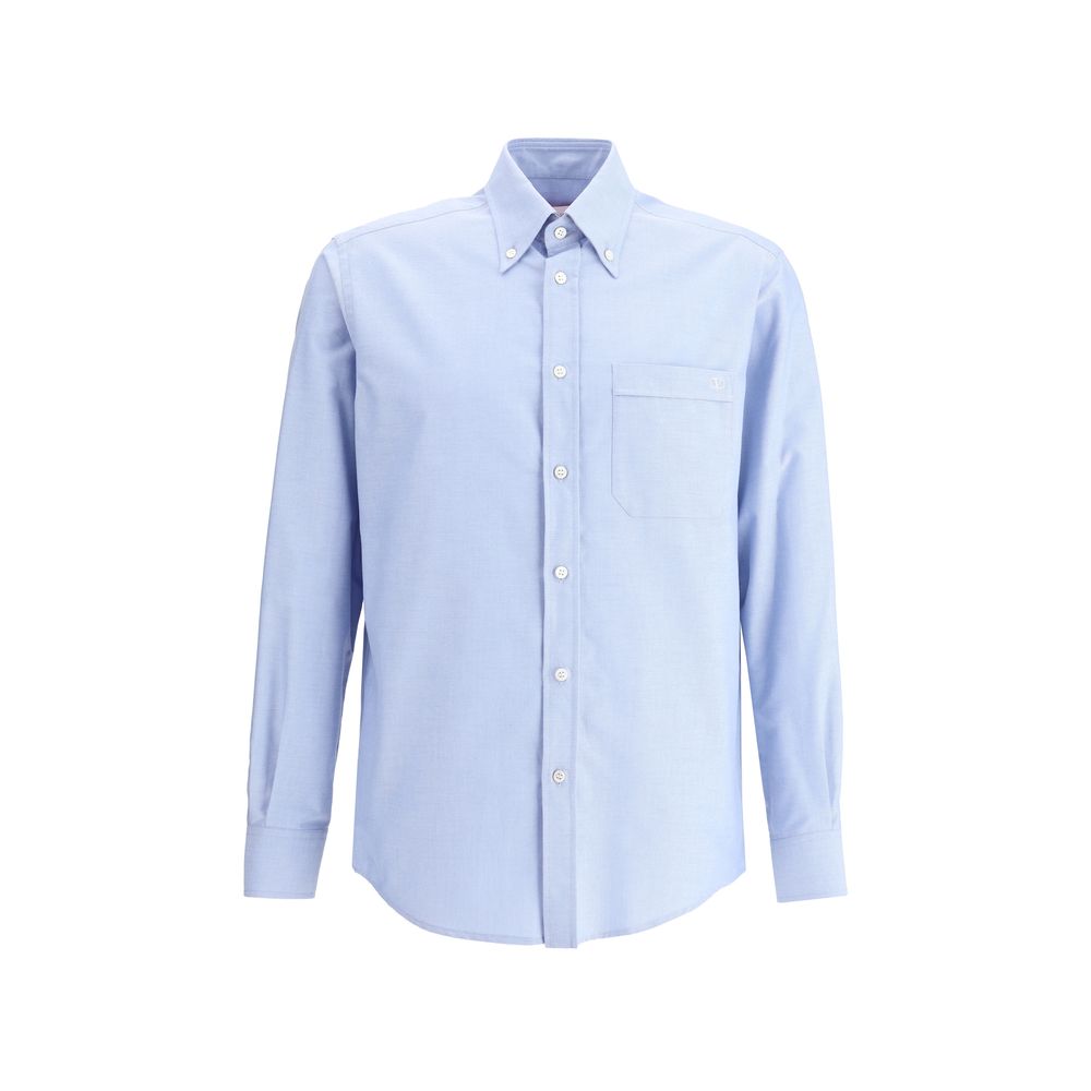 Valentino White Premium Cotton Shirt: Timeless Elegance