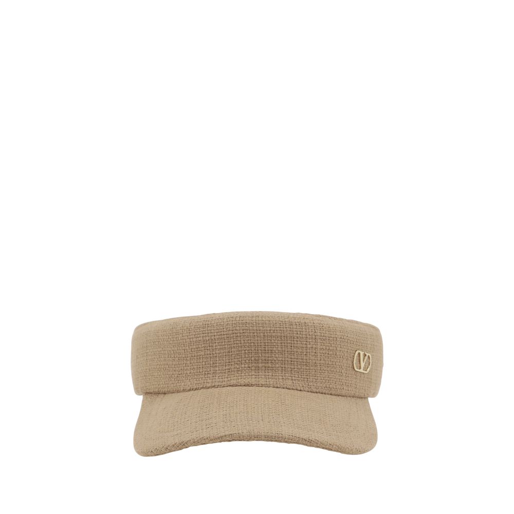 Valentino Garavani Black Cotton Visor - Timeless Luxury Accessory