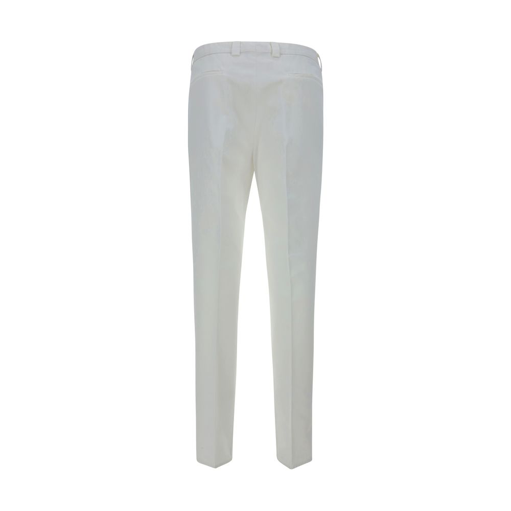 Brunello Cucinelli Beige Cotton Pants for Effortless Sophistication