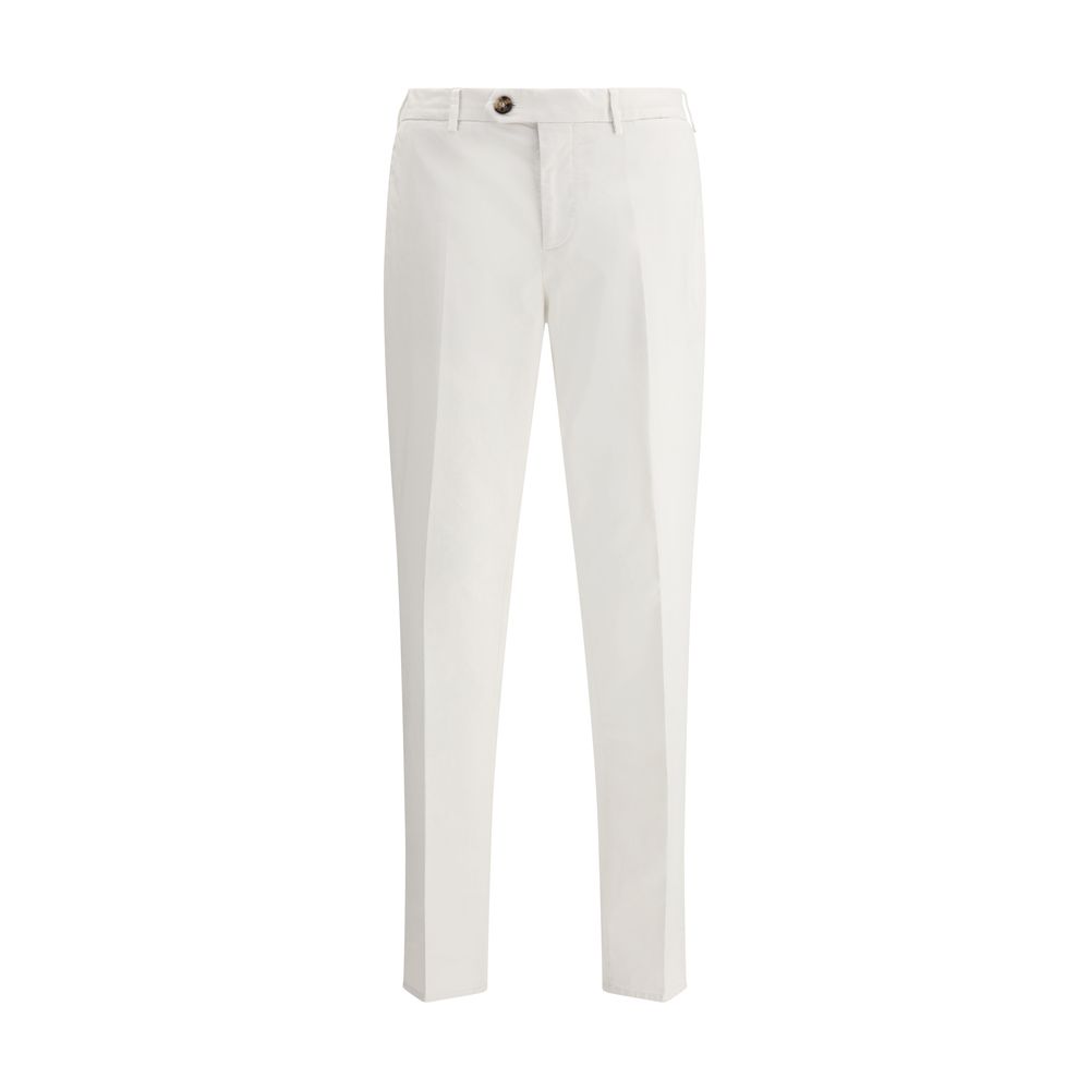 Brunello Cucinelli Beige Cotton Pants for Effortless Sophistication