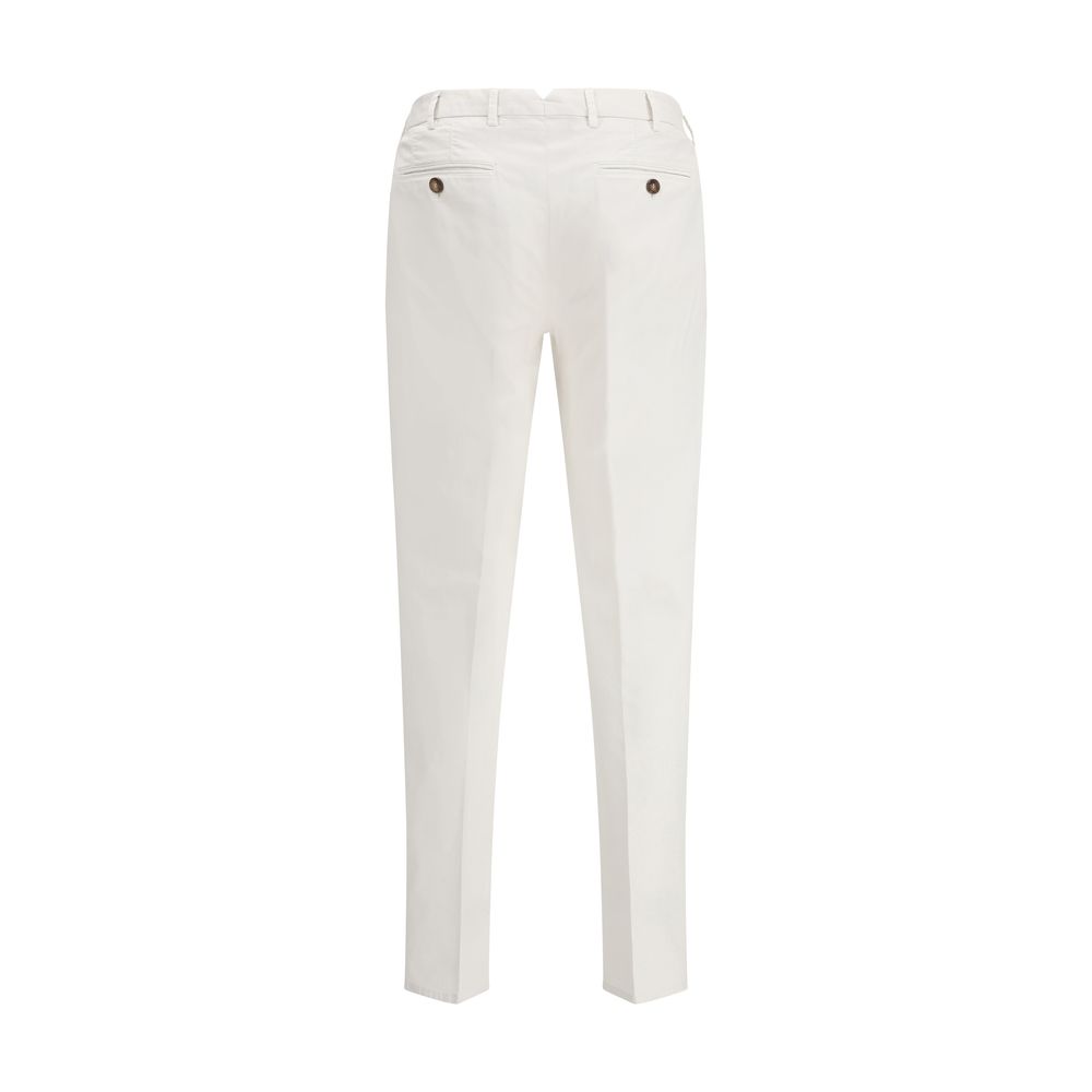 Brunello Cucinelli Beige Cotton Pants for Effortless Sophistication