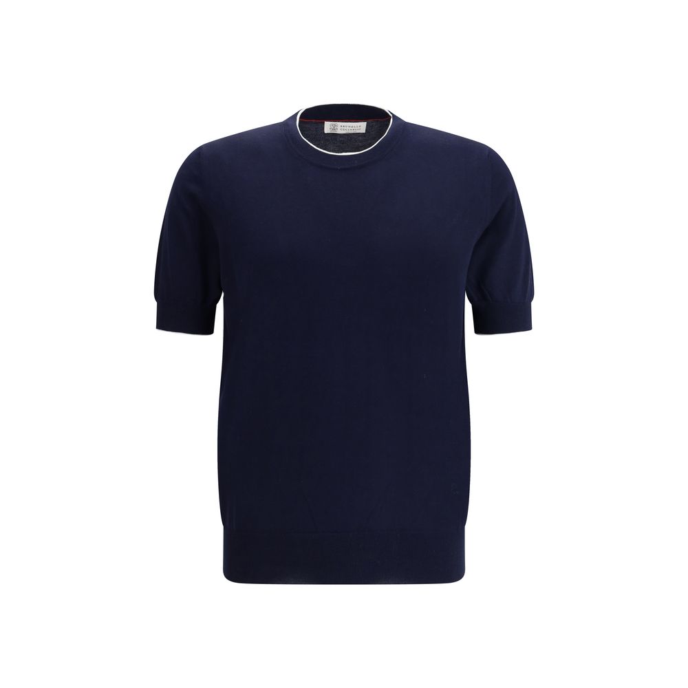 Brunello Cucinelli White Cotton T-Shirt for Elevated Style