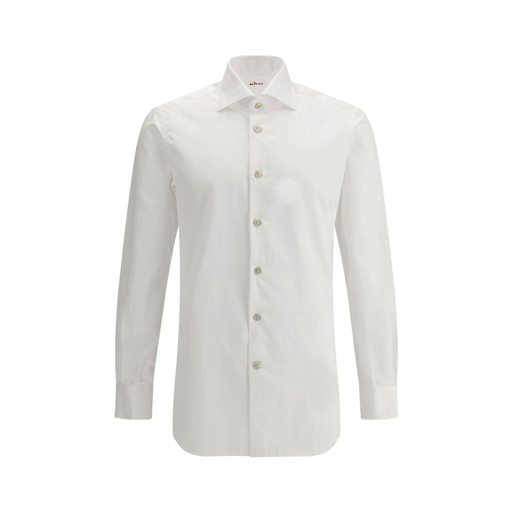 Kiton White Cotton Shirt - Timeless Elegance in Italian Luxury