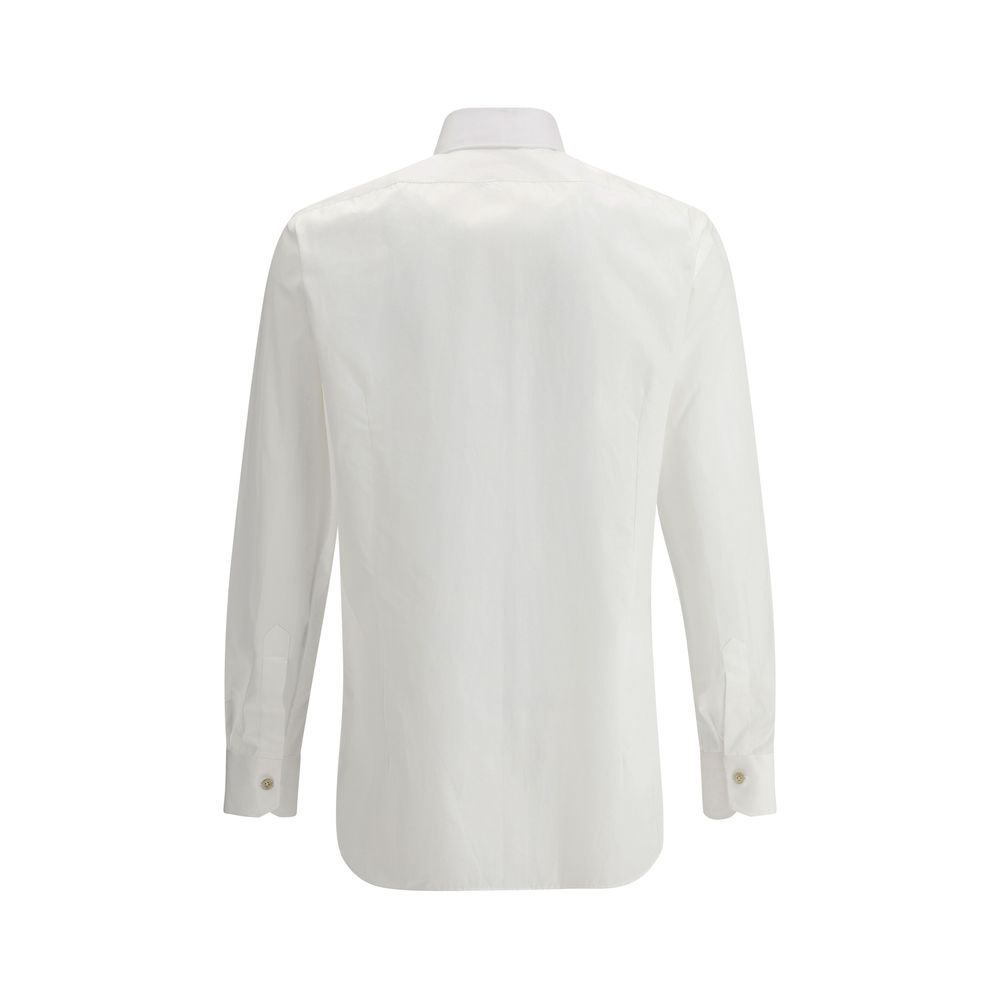 Kiton White Cotton Shirt - Timeless Elegance in Italian Luxury