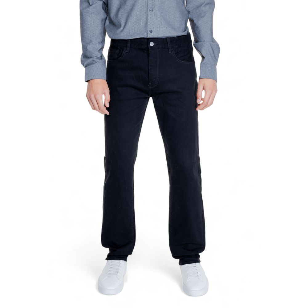 Armani Exchange Black Cotton Jeans for Effortless Style
