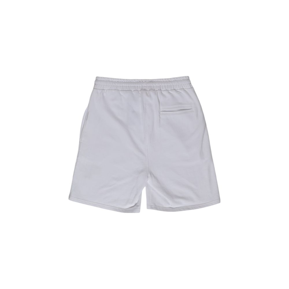 Refrigiwear White Cotton Shorts for Effortless Elegance