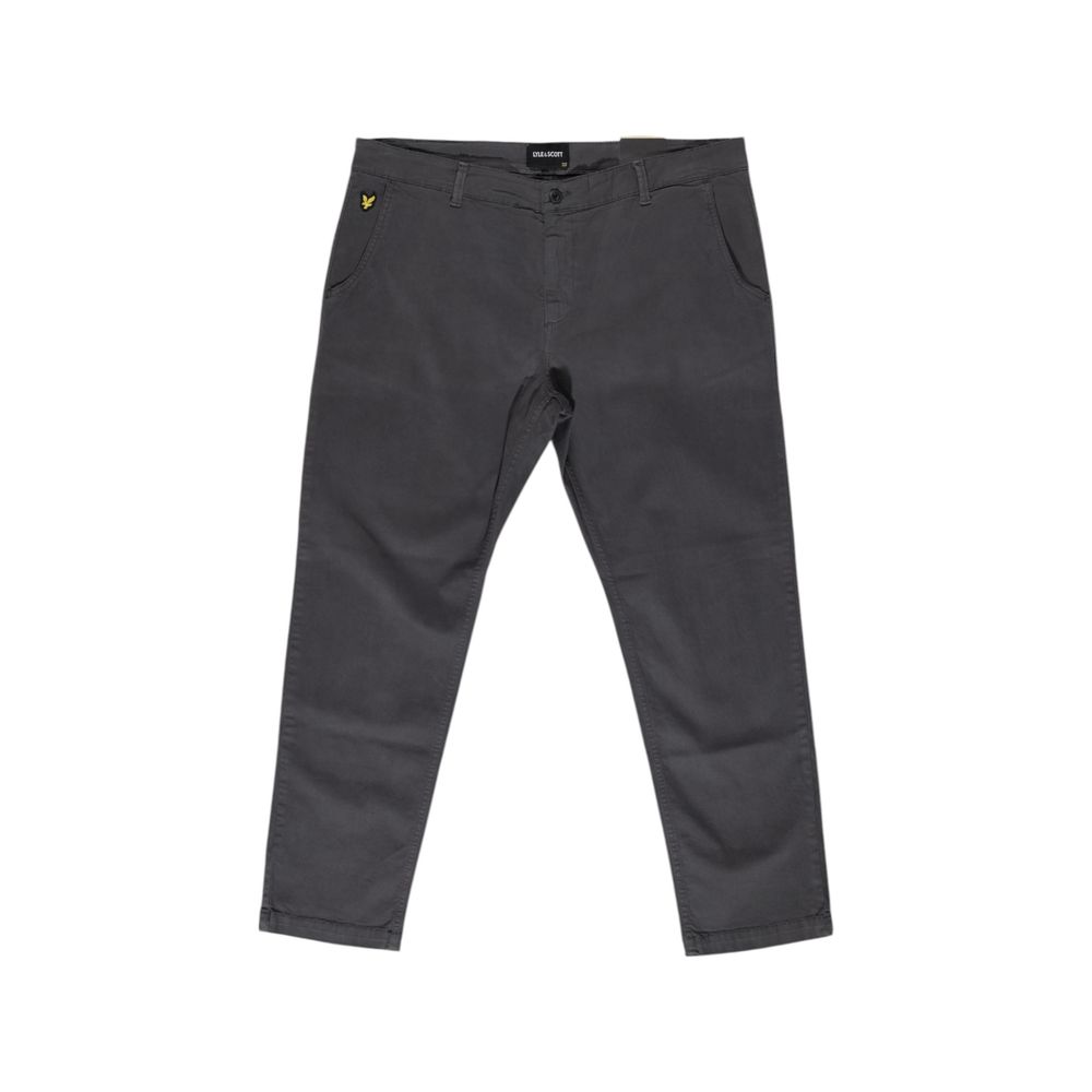 Lyle & Scott Gray Cotton Jeans & Pant for Elevated Style