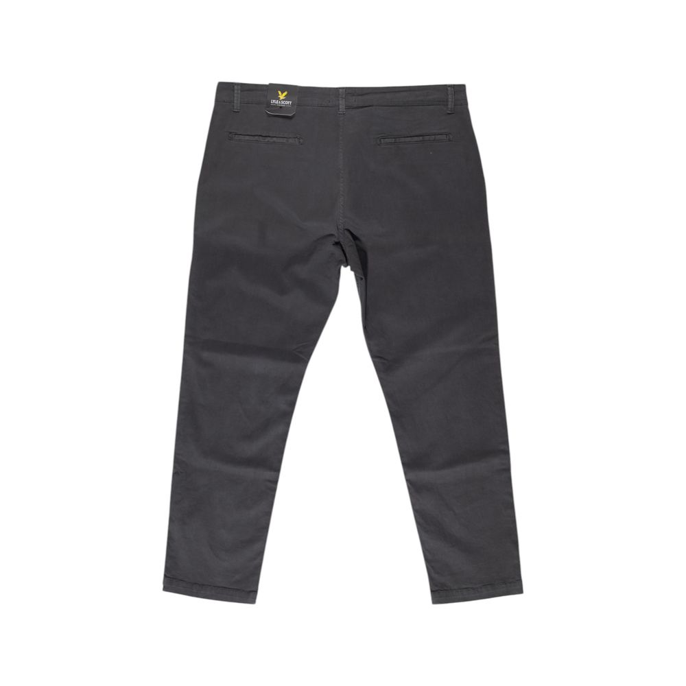 Lyle & Scott Gray Cotton Jeans & Pant for Elevated Style