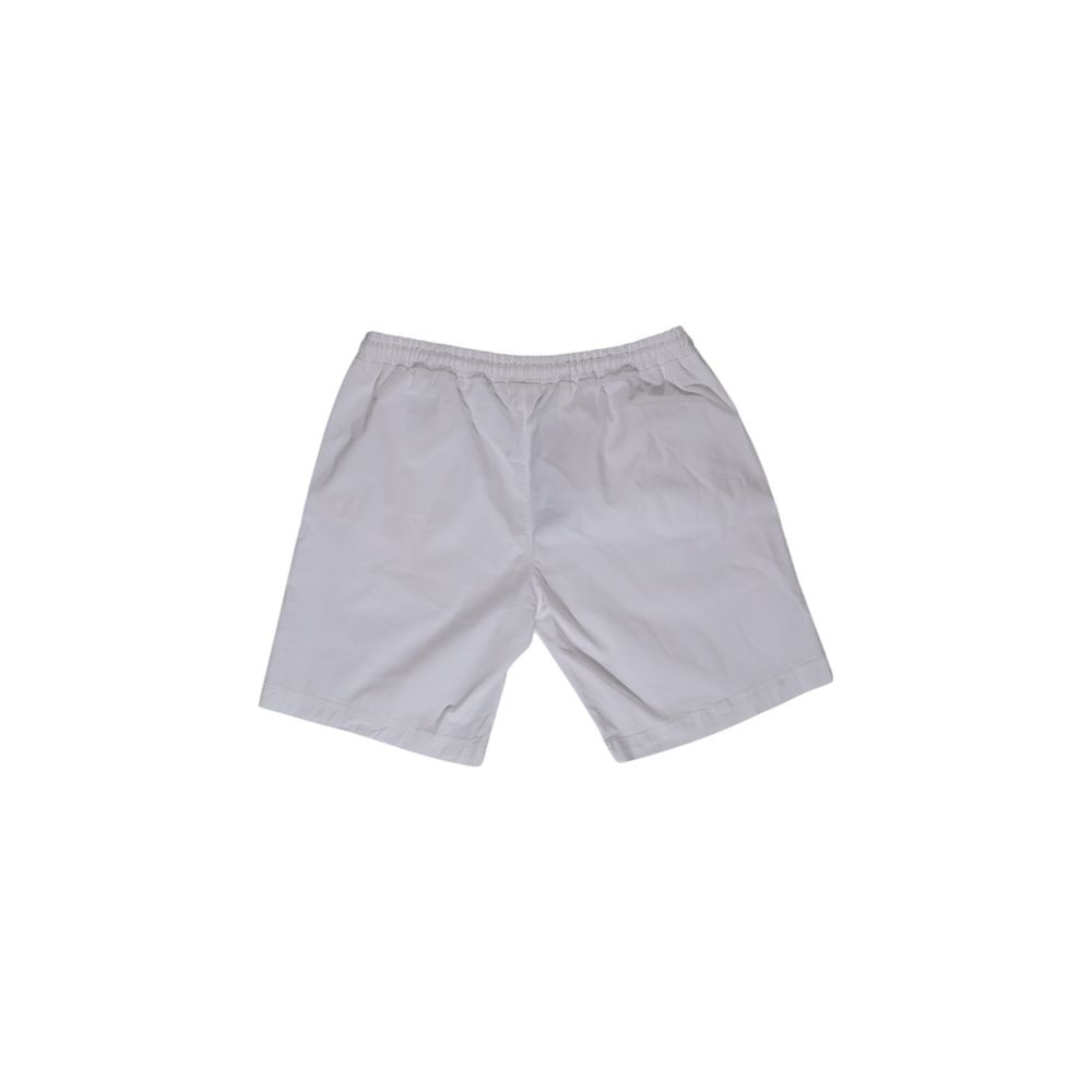 Refrigiwear White Cotton Short for Elevated Casual Style