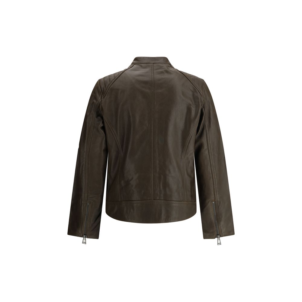Belstaff Black Lambskin V Racer Jacket: Timeless Luxury Redefined