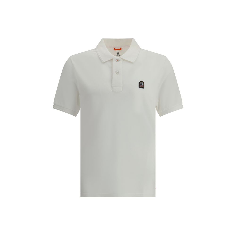 Parajumpers Navy Cotton Patch Polo for Elevated Casual Sophistication