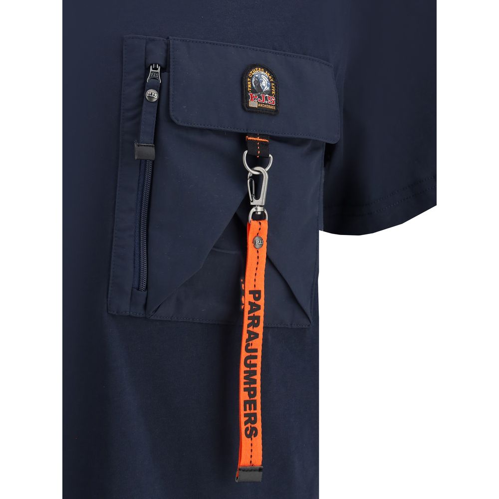Parajumpers Grey Cotton T-shirt for Elevated Casual Style