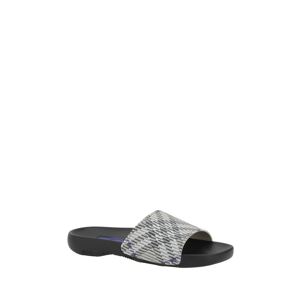 Burberry Beige Rubber Slides for Effortless Luxury Style