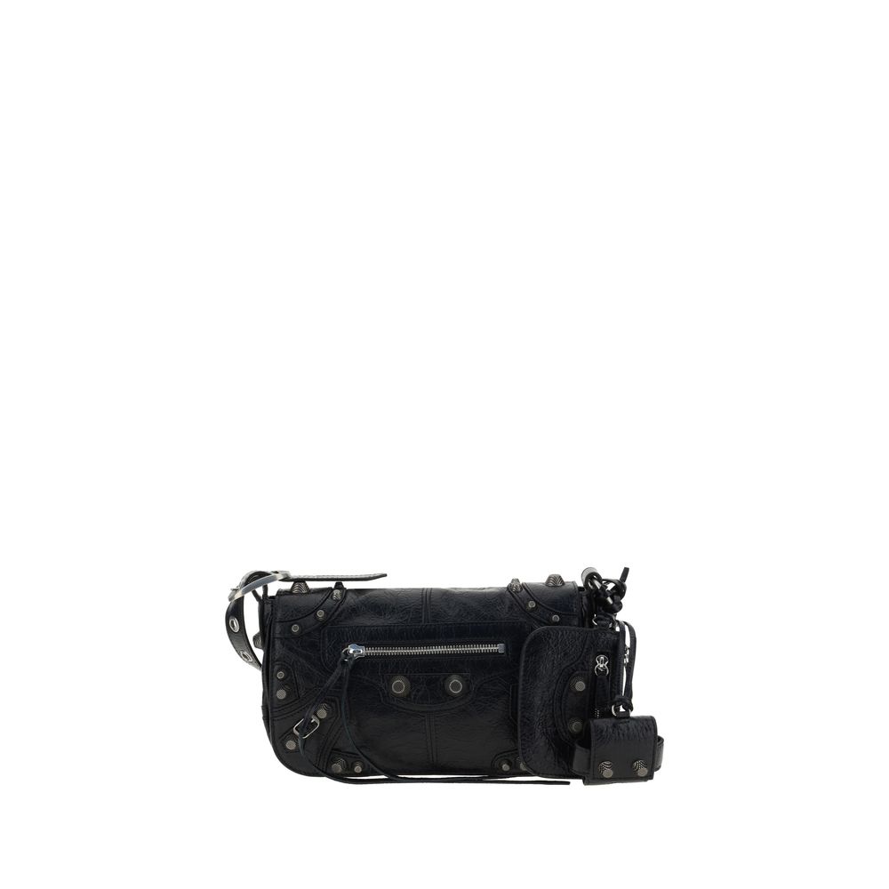 Balenciaga Black Luxurious Lambskin Shoulder Bag