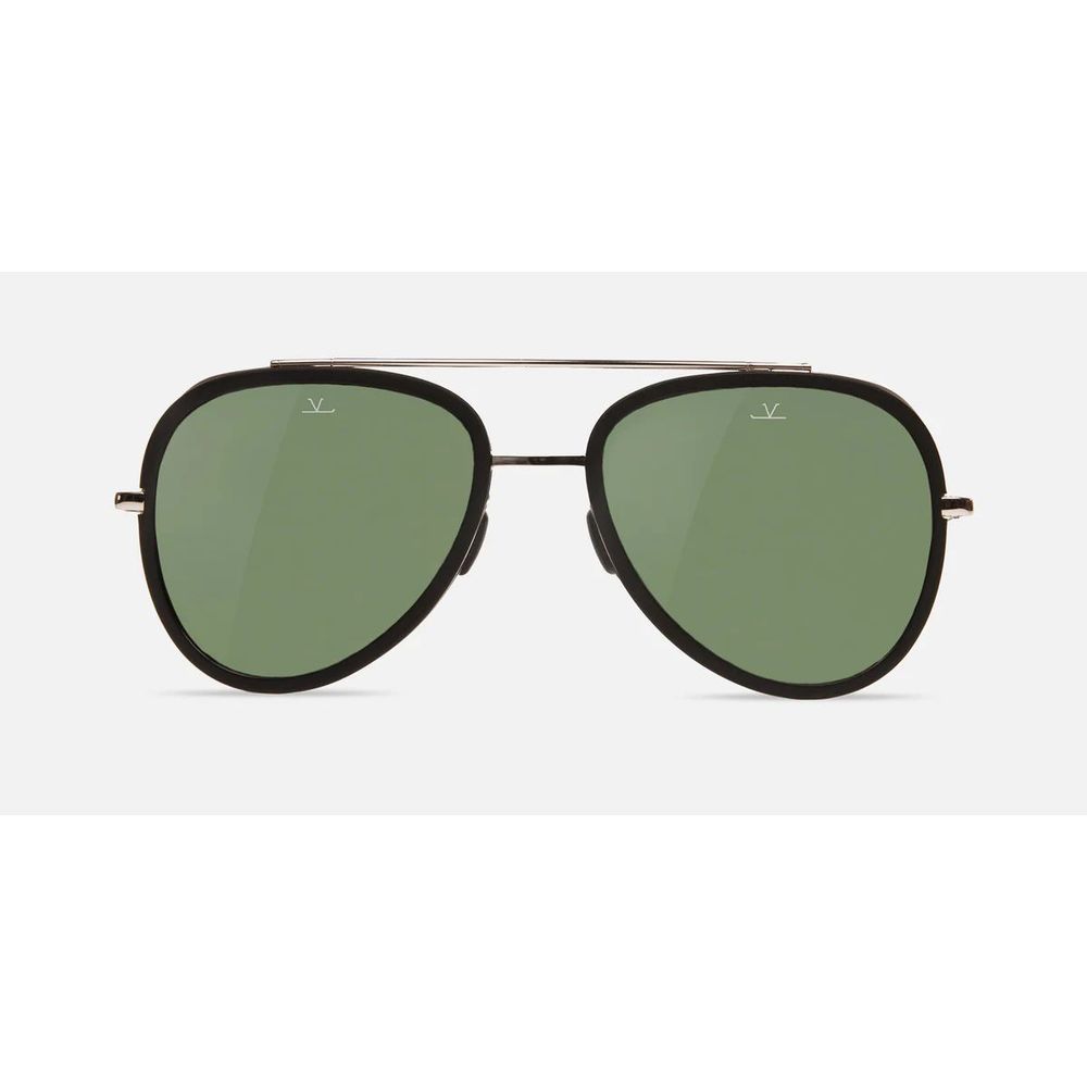Vuarnet Black Stainless Steel Sunglasses for Elevated Style