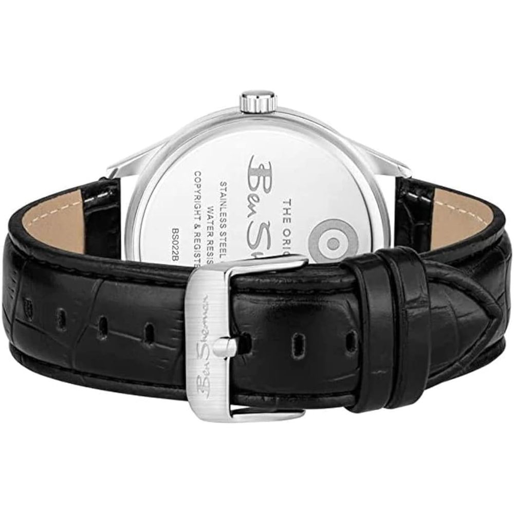 Ben Sherman Black Leather Watch - Timeless Elegance Redefined