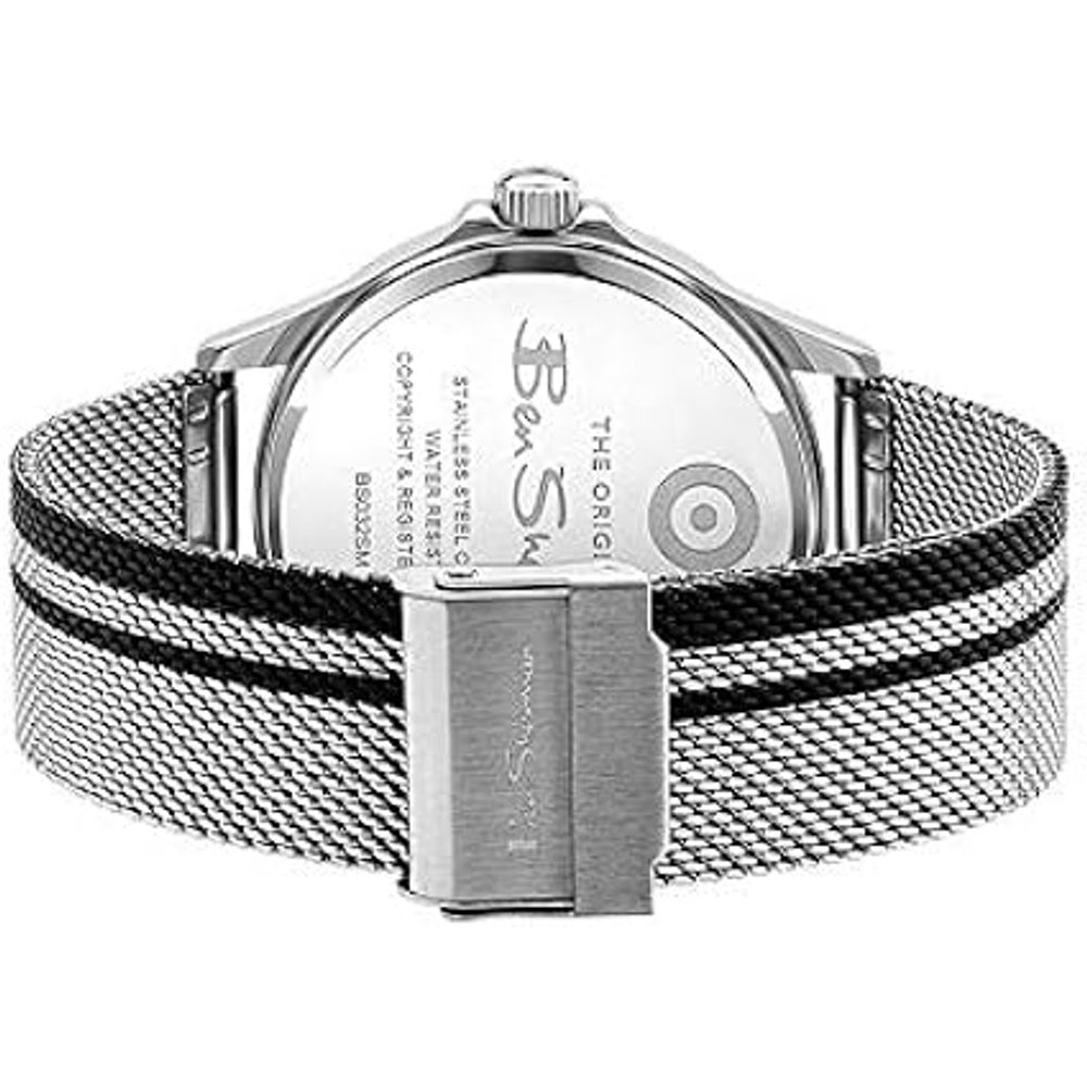 Ben Sherman Gray Stainless Steel Watch Elegance