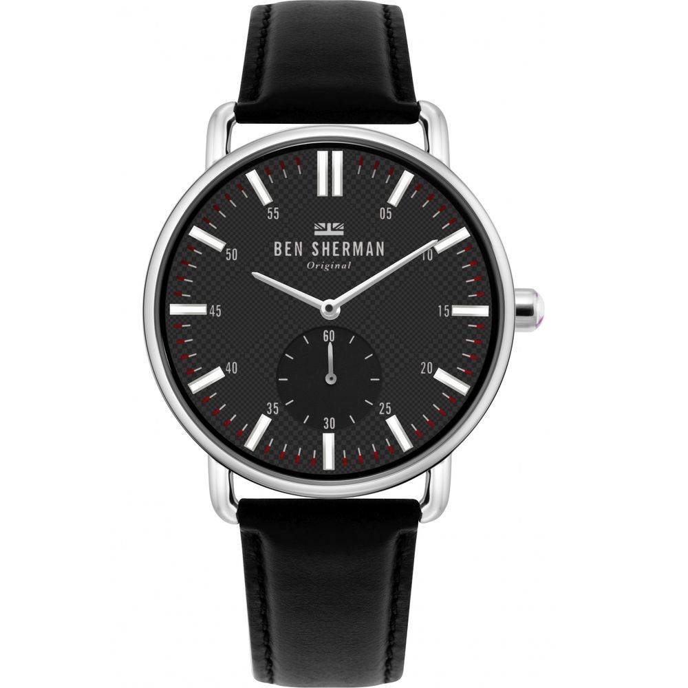 Ben Sherman Black Leather Watch for Timeless Sophistication