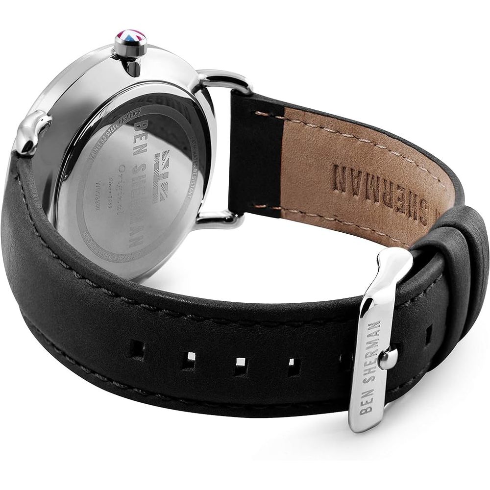 Ben Sherman Black Leather Watch for Timeless Sophistication