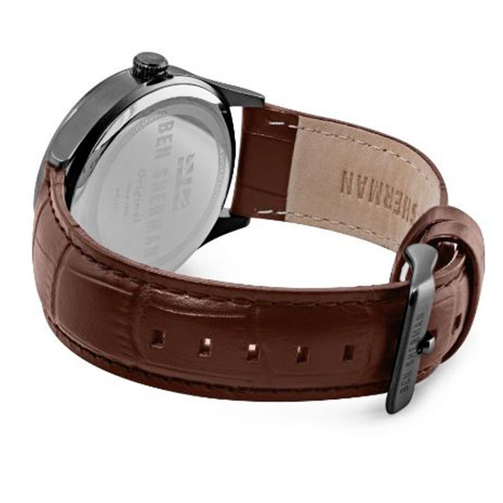 Ben Sherman Brown Leather Watch with Elegant Design