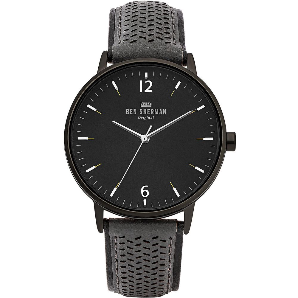 Ben Sherman Black Leather Watch for Timeless Elegance