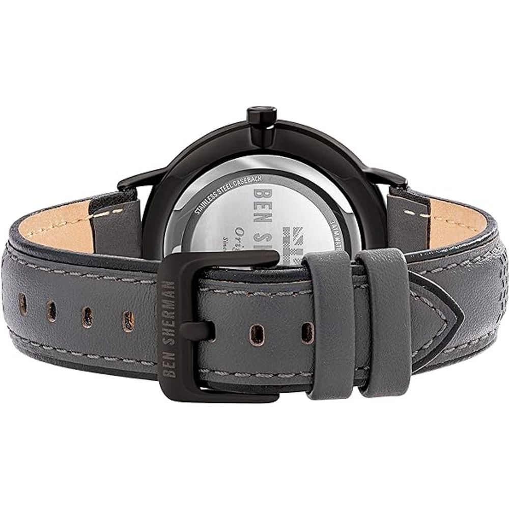 Ben Sherman Black Leather Watch for Timeless Elegance