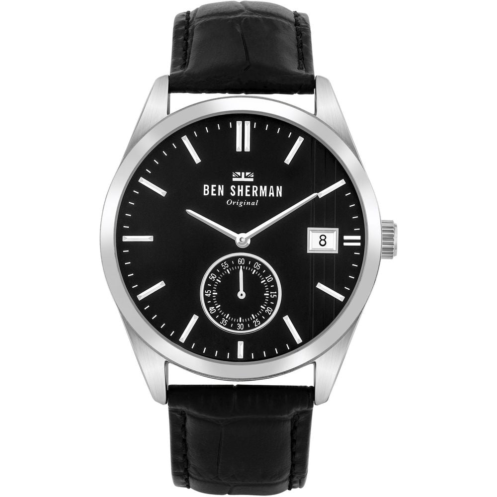 Ben Sherman Black Leather Watch - Timeless Luxury Timepiece