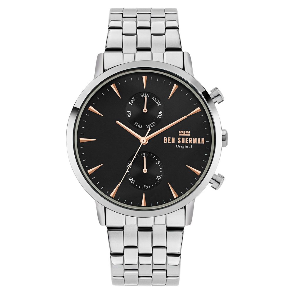 Ben Sherman Gray Stainless Steel Watch for Timeless Elegance