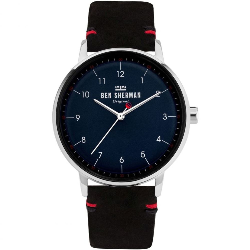 Ben Sherman Black Leather Watch - Timeless Elegance Redefined
