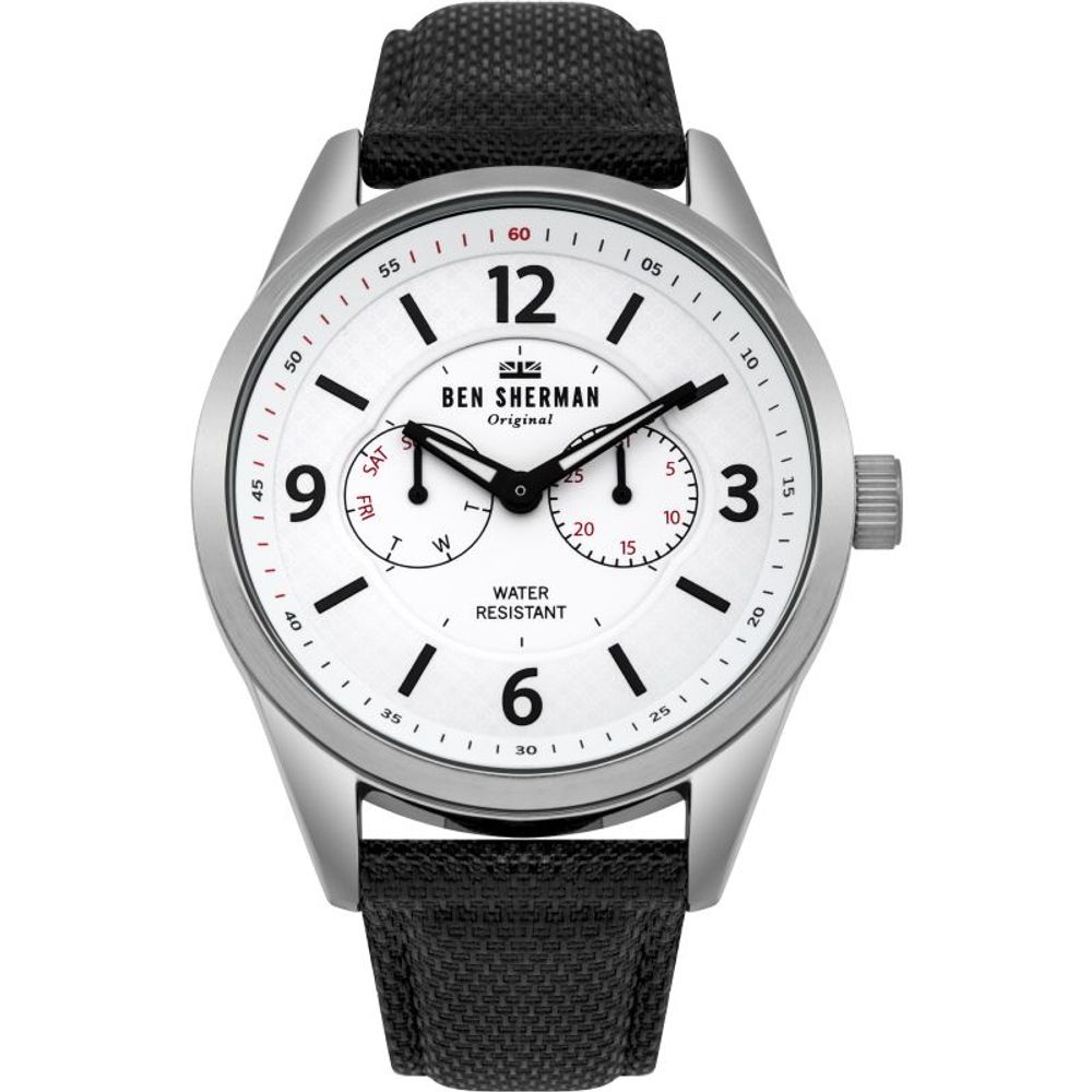 Ben Sherman Black Leather Watch with Timeless Elegance