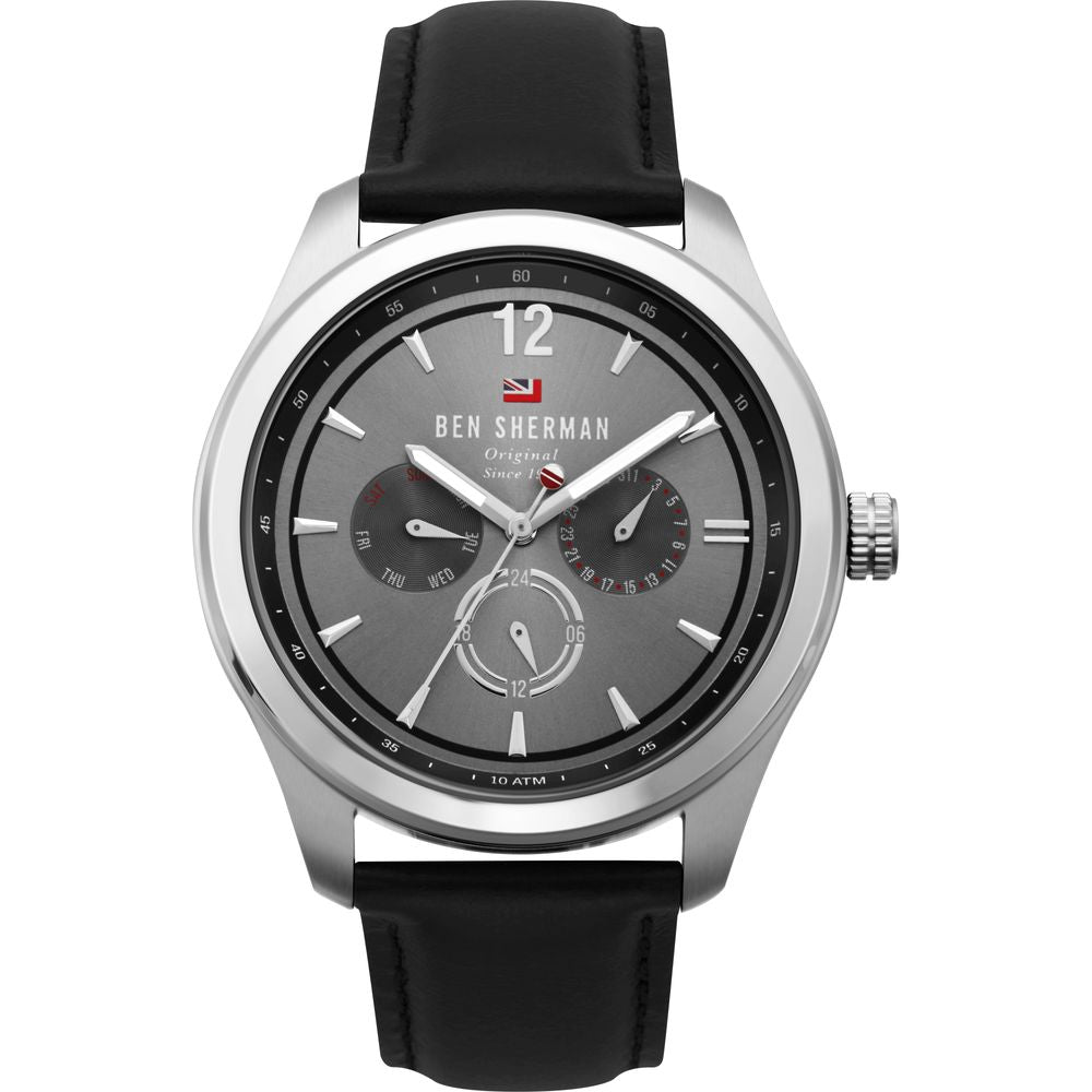 Ben Sherman Black Leather Watch for Timeless Sophistication
