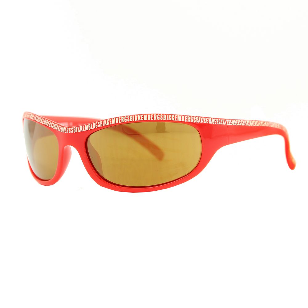 Bikkembergs Red Acetate Sunglasses for Effortless Elegance