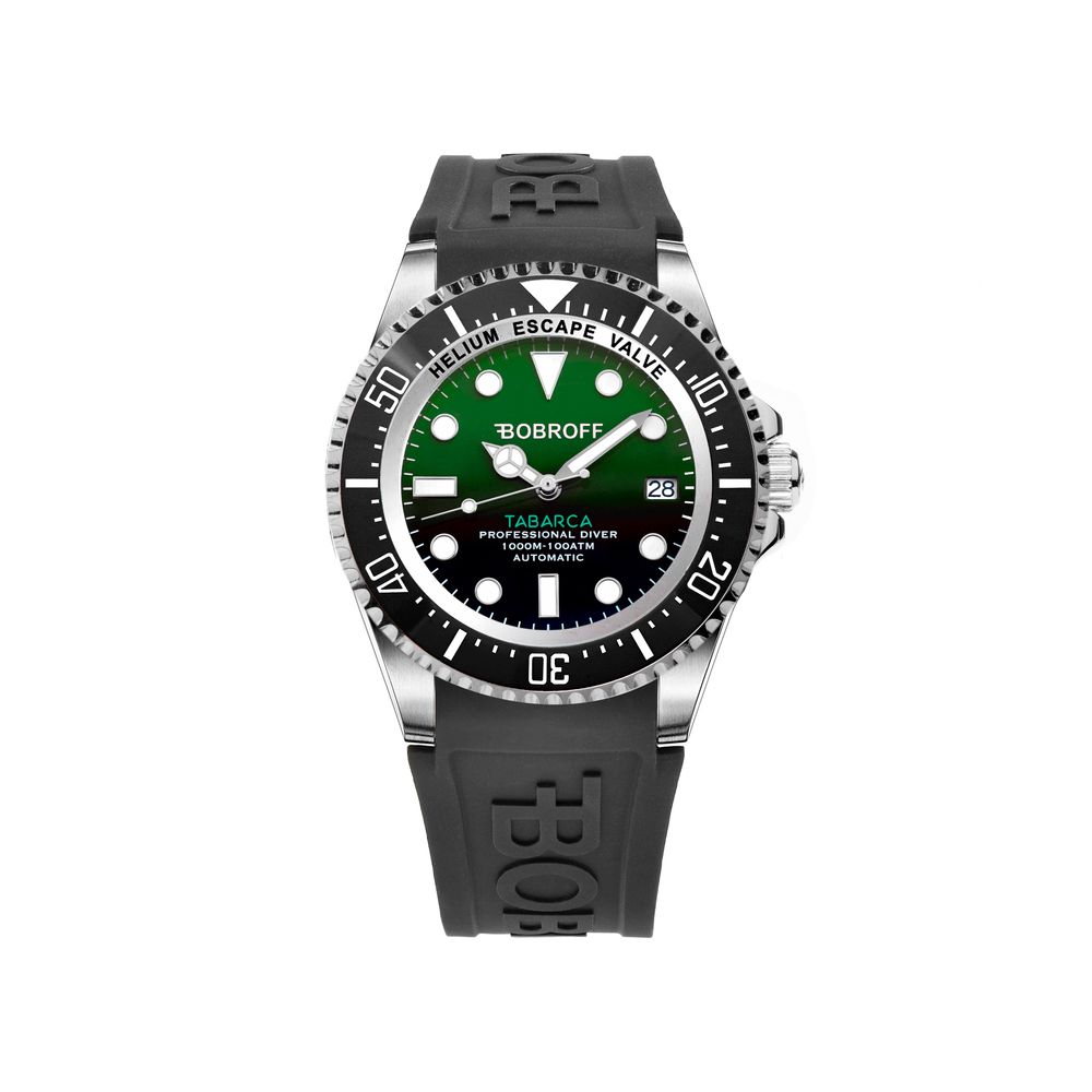 Bobroff Black Rubber Watch - Timeless Luxury Redefined