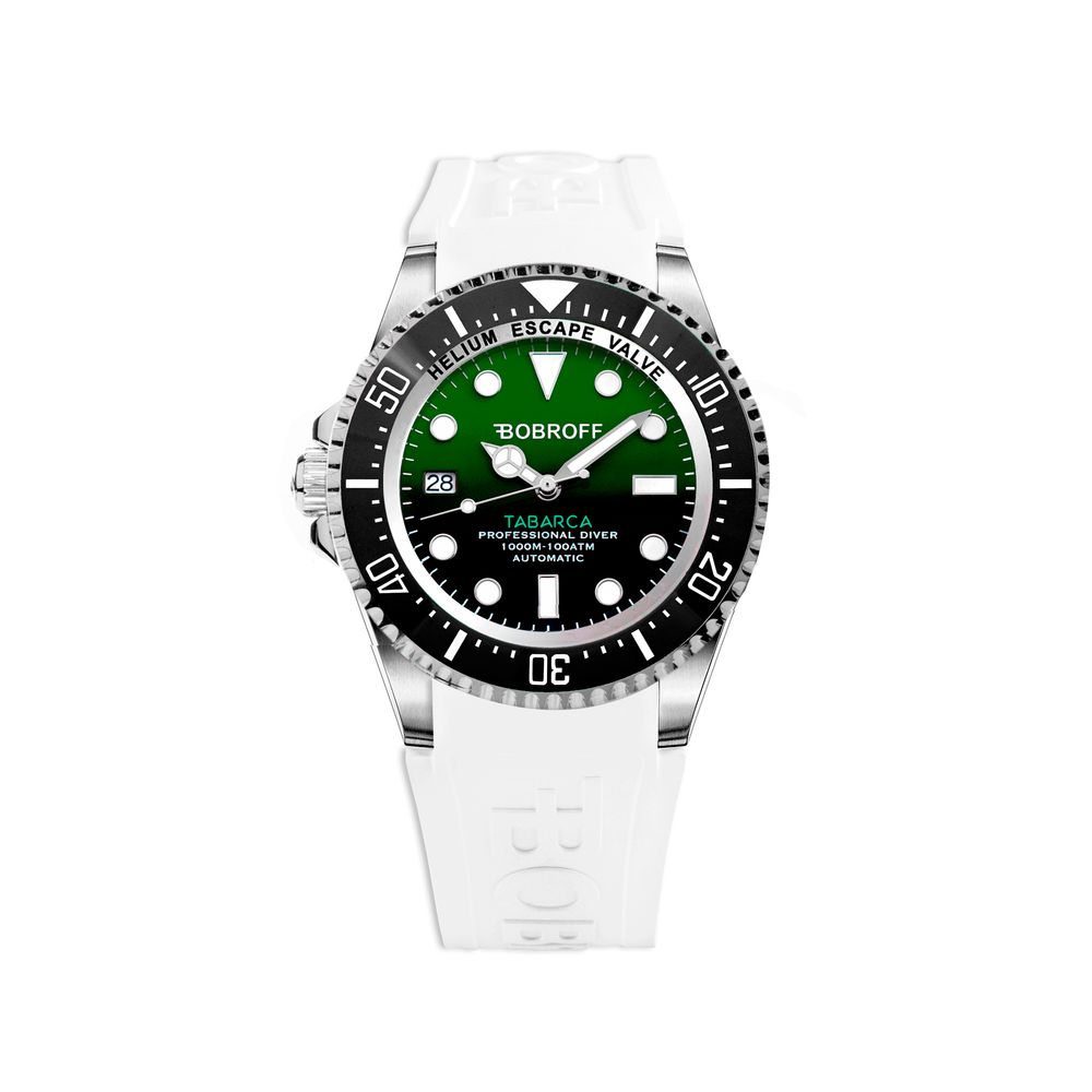 Bobroff White Silicone Watch - Luxury Timepiece Redefined