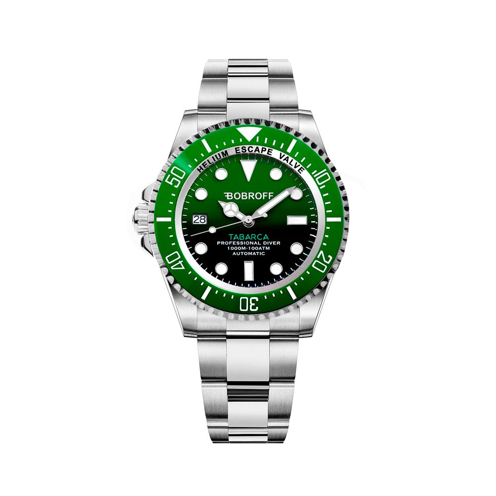 Bobroff Silver Stainless Steel Watch with Automatic Precision