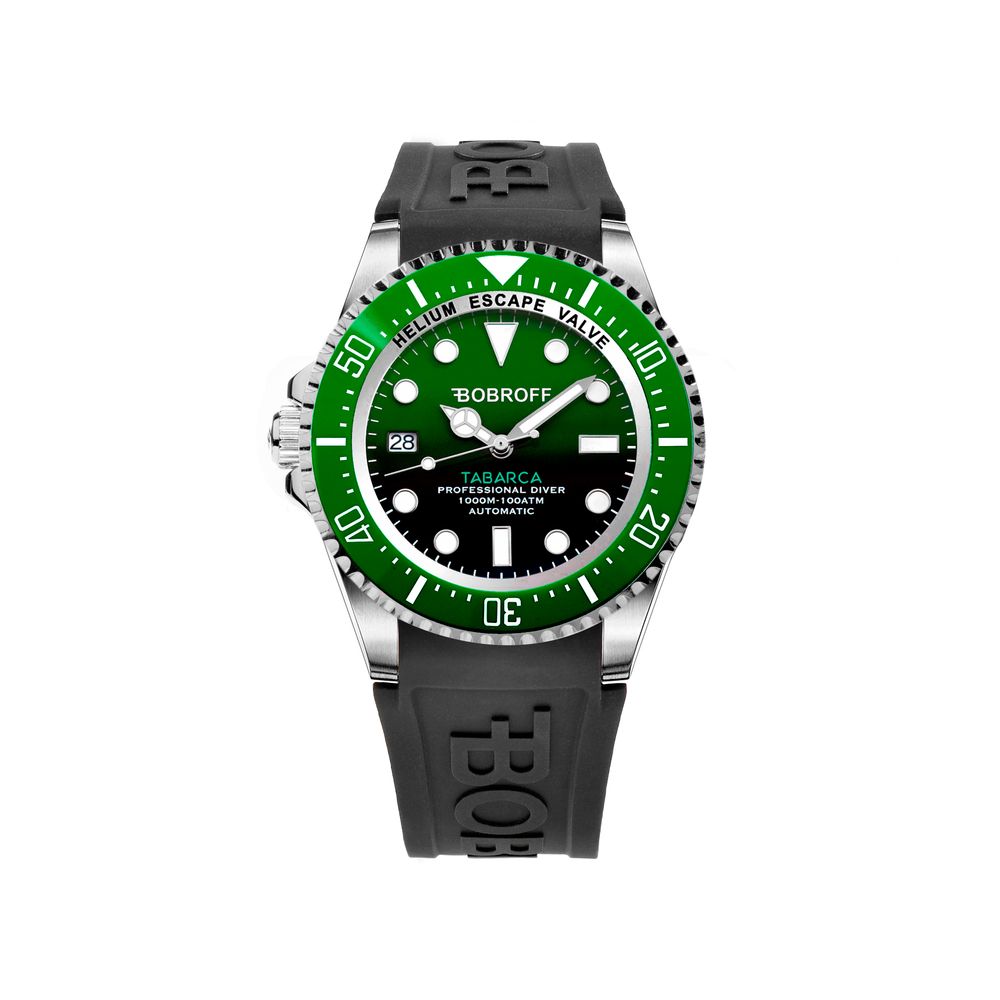 Bobroff Black Rubber Watch - Elegant Timepiece Redefined