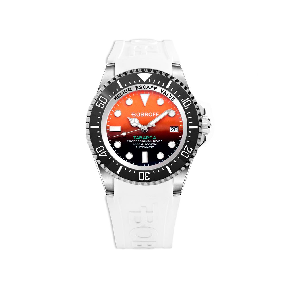Bobroff White Rubber Watch - Elegant Timepiece Mastery