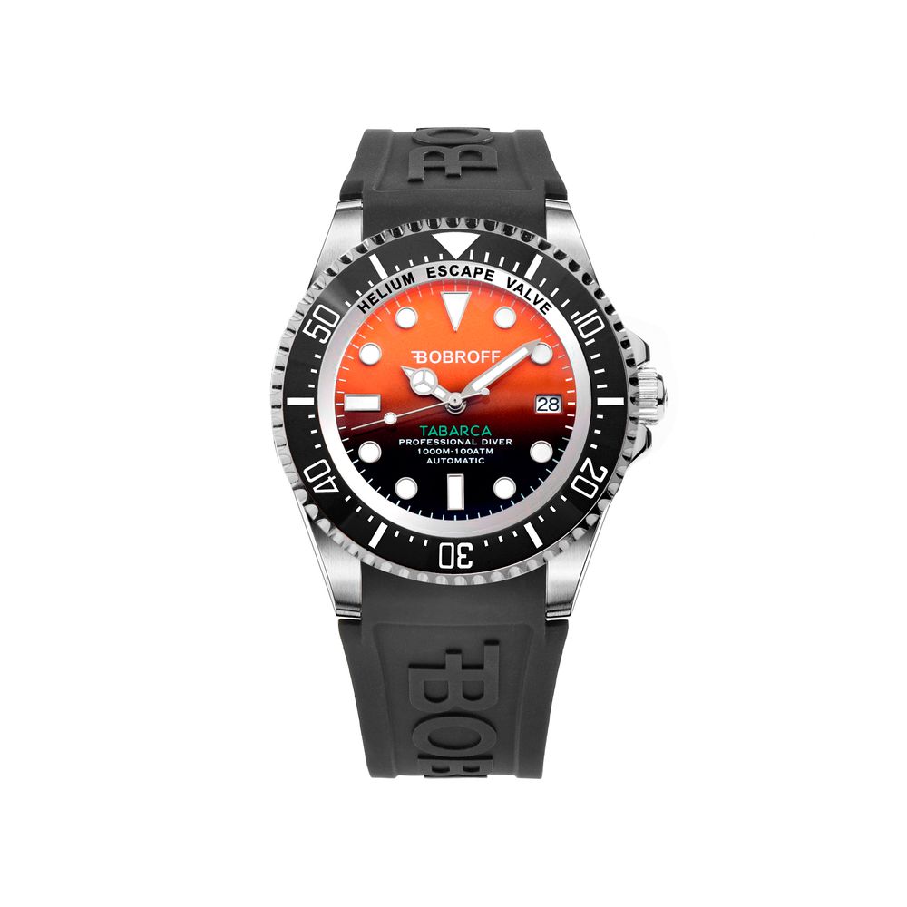 Bobroff Black Rubber Watch - Distinctive Luxury Timepiece