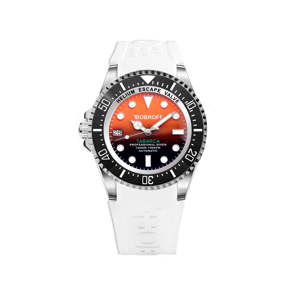 Bobroff White Rubber Watch - Timeless Elegance Redefined