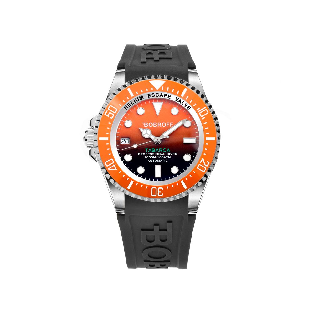 Bobroff Black Rubber Watch – Sophisticated Timepiece Elegance