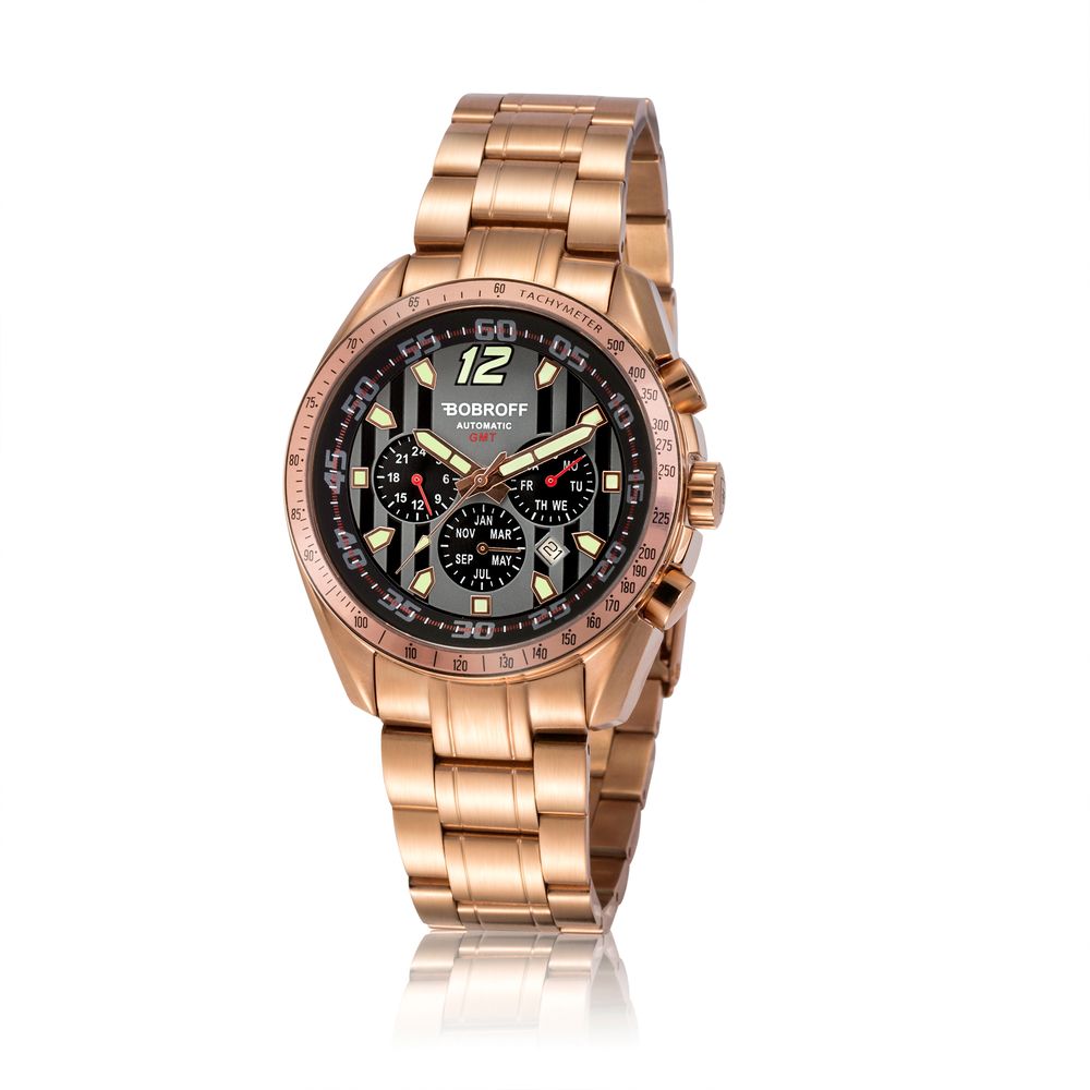 Bobroff Bronze Steel Watch - Timeless Luxury Timepiece
