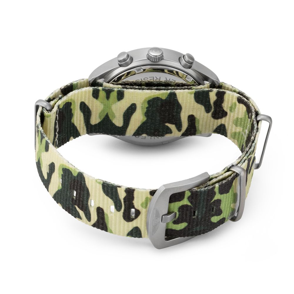 Bobroff Army Green Nylon Watch - Sophisticated Rugged Elegance