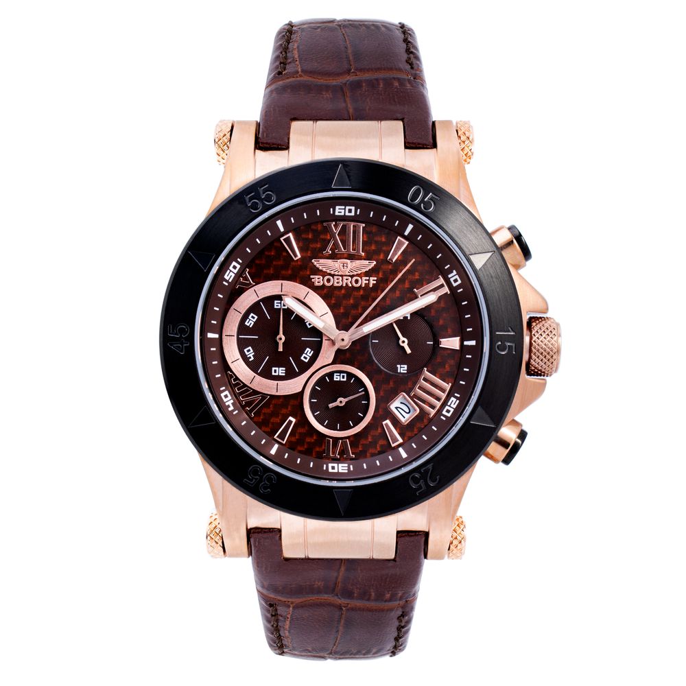 Bobroff Brown Leather Watch: Timeless Elegance Redefined